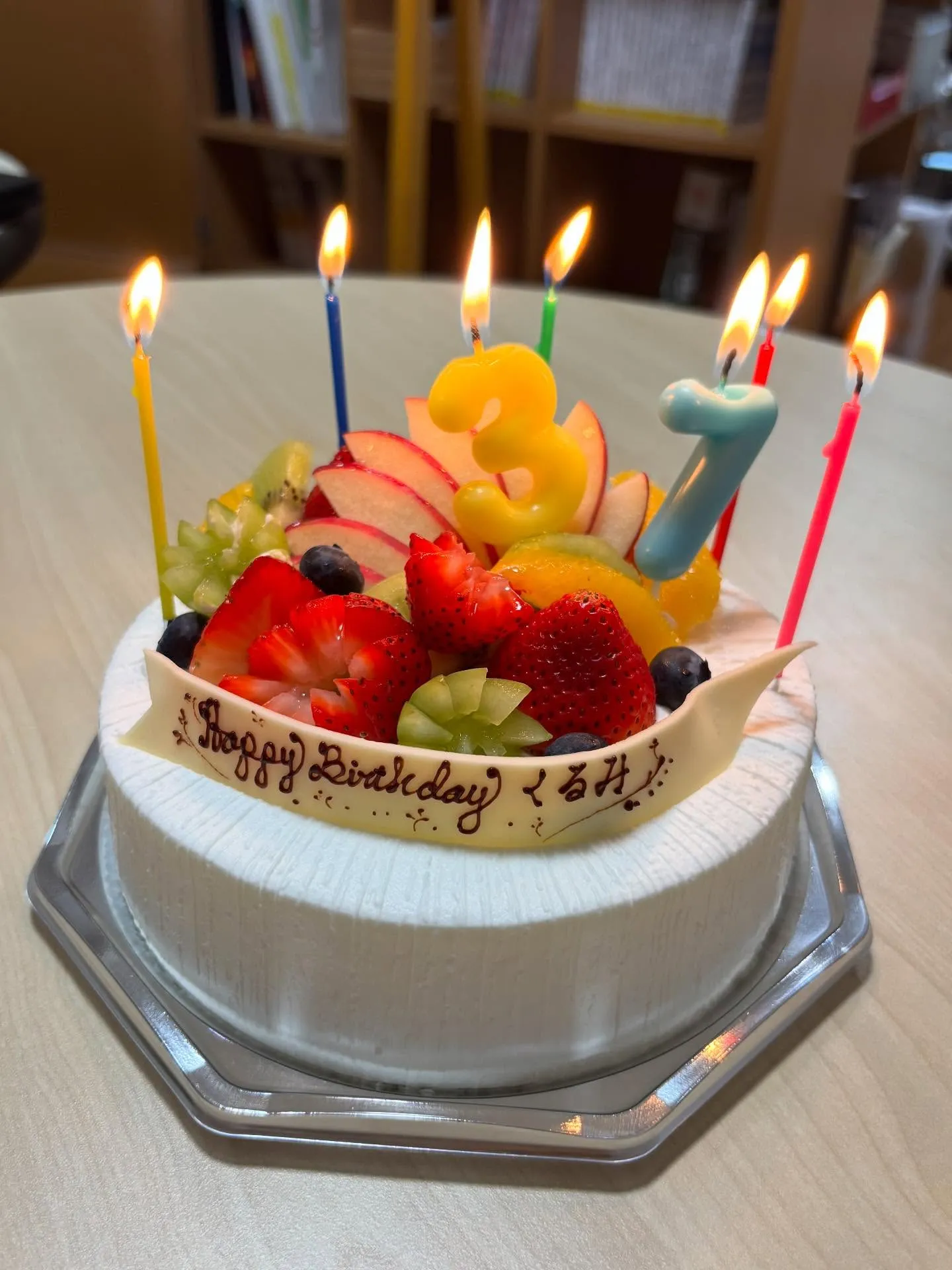 今日は、お盆休み中でお祝いできていなかったくるみ代表のお誕生...